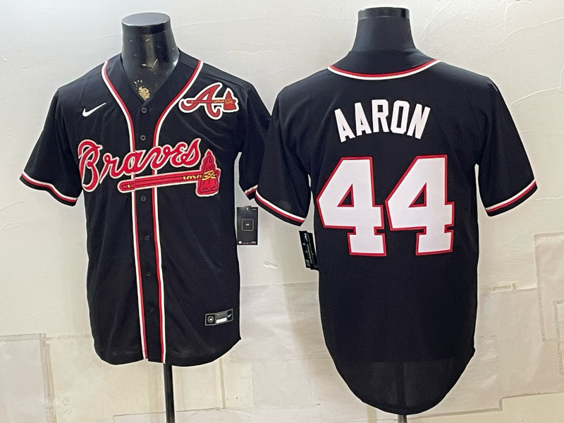Men 2026 Atlanta Braves #44 Aaron blue Game Nike MLB Jersey 0823004->milwaukee brewers->MLB Jersey